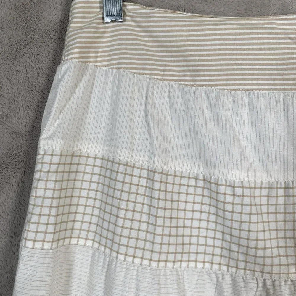 Y2K Old Navy Tiered Skirt 6 Midi Maxi Boho Prairie Western Lightweight Beachy - Picture 3 of 12